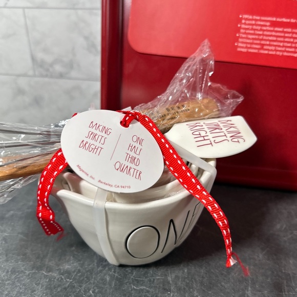 Rae Dunn Christmas Measuring Cups, Baking Sheet & Baking Cups - Picture 2 of 10